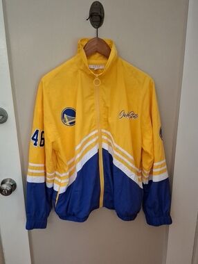 Wear By Erin Andrews Golden State Warriors Zip Windbreaker_1